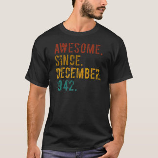 80 år gammal Fantastisk sedan december 1942 80:e f T Shirt