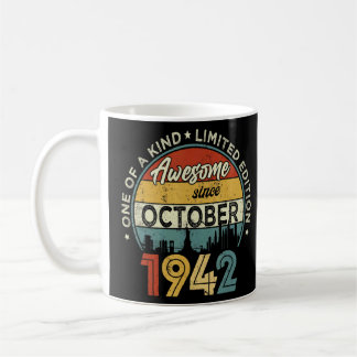 80 år gammal Fantastisk sedan oktober 1942 80:e få Kaffemugg