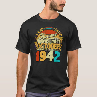 80 år gammal Fantastisk sedan oktober 1942 80:e fö T Shirt