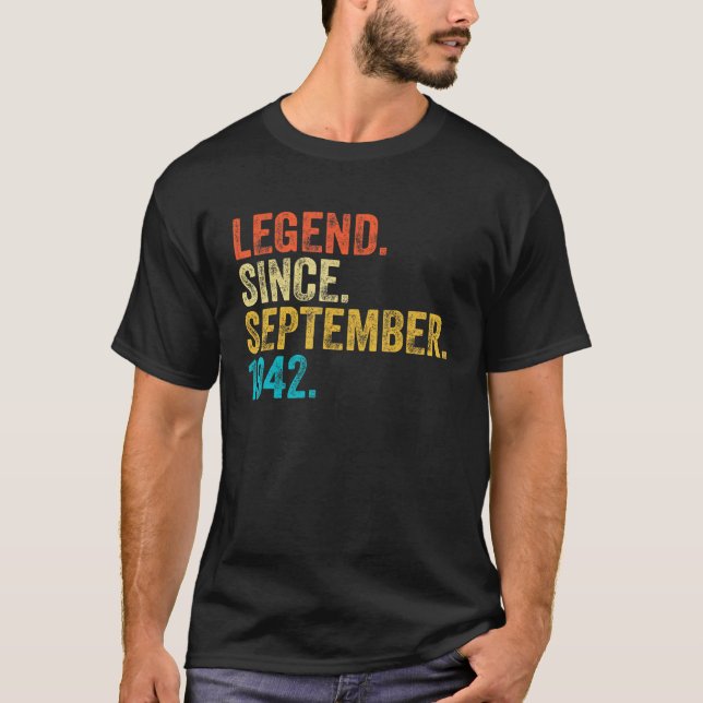 80 år gammal förklaring sedan september 1942 80:e  t shirt (Framsida)