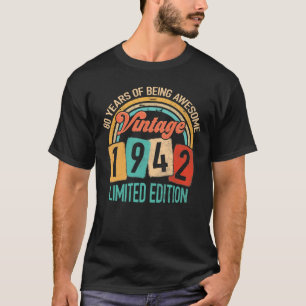 80 år gammal i Fantastisk 1942 80:e födelsedagen T Shirt