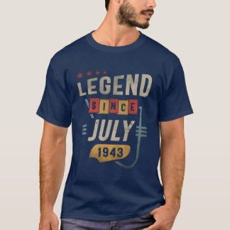 80 år gammal legend sedan juli 1943 80-årsdag  t shirt