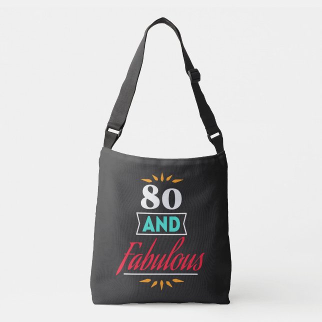 80 år gammal och fantastisk talesätt axelväska (Framsida)
