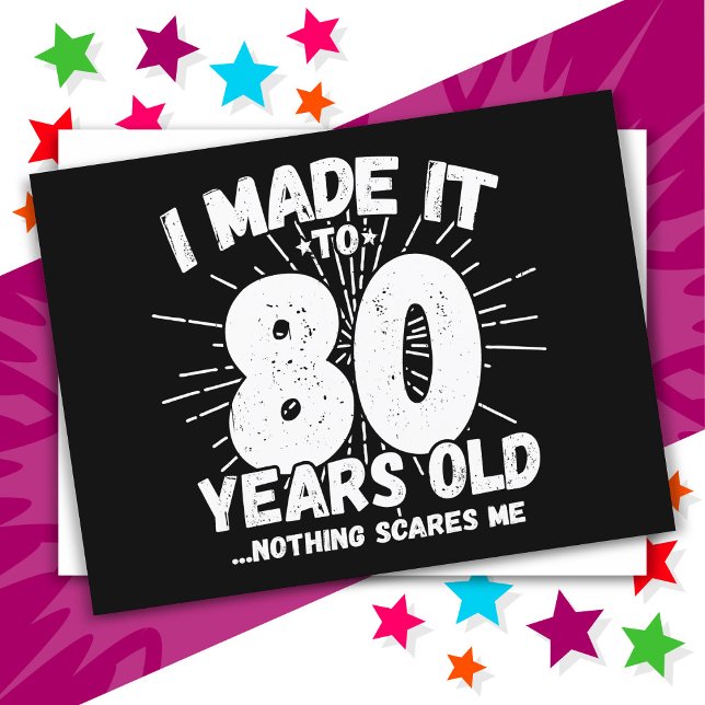 80 År Gammal Sarkastisk Meme Rolig 80-årsdag Vykort (Skapare uppladdad)