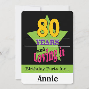 80 år och lång inbjudningar