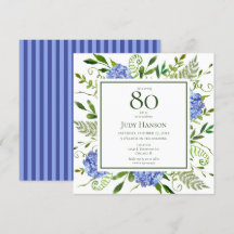 80-års Blå Hydrangeor