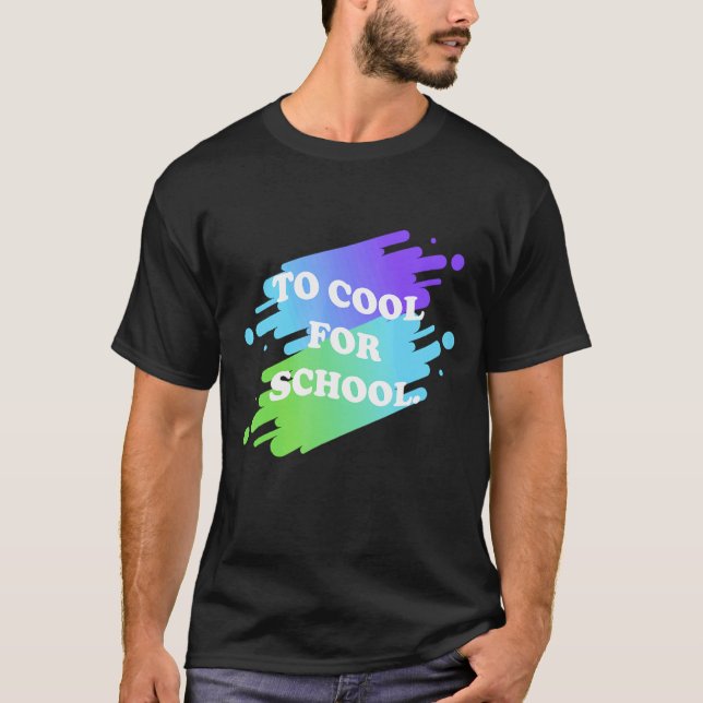 80 års Coola till skolan T Shirt (Framsida)