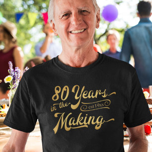 80 års födelsedag Retro 80 år i Skapar T Shirt