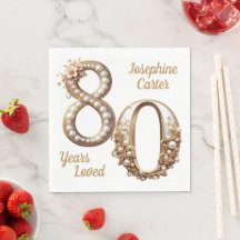 80-års födelsedags elegant fest