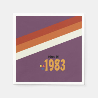 80-års födelsedagsfest, Retro från 1983 Pappersservett