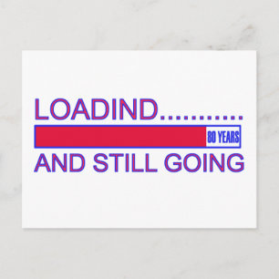 80 ÅRS GAMLA BIRTHDAY-FORMGIVNINGAR VYKORT