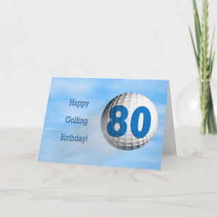 80 års golfkort kort