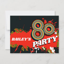 80-årsdag eller återinbjudan till händelser i Part Inbjudningar