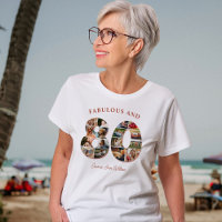 80-årsdag Fotokollage Elegant och Tidlös