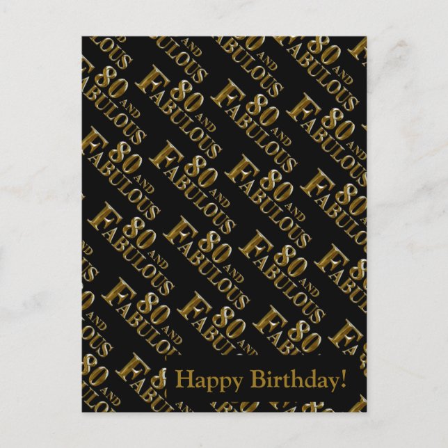 80-årsdag  helg vykort (Framsida)