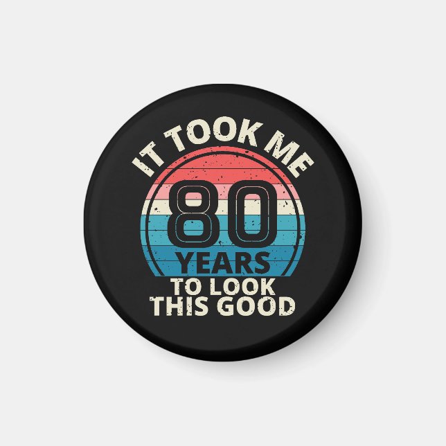 80-årsdag magnet (Framsidan)