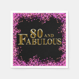 80-årsdag  pappersservett