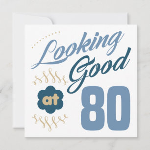 80-årsdag Tittar Bra Kort