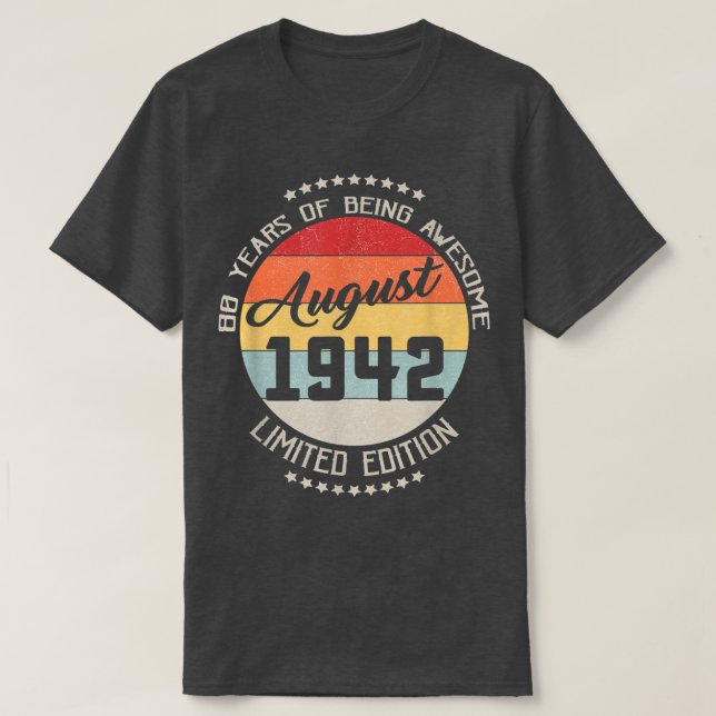80-årsdagen 1942 80-årsdagen av AW T Shirt (Design framsida)