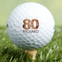 80-årsdagen för golf bollar 80-årsgåva av golfträ