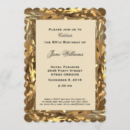80-årsdagen för Guld Eleganten Inbjudningar