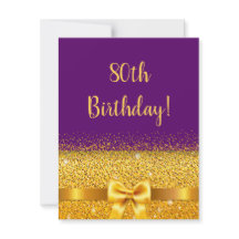 80-årsdagen lila guld-elegant