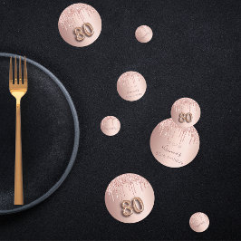 80-årsdagen ro guld rosa monogram