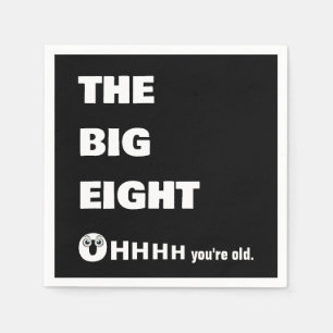 80-årsfirande Åldras Humor  Pappersservett