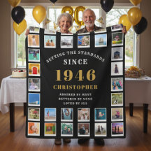 80-årsfirande Familjeminnen Foto Collage