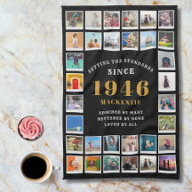80-årsfirande familjeminnen fotokollage
