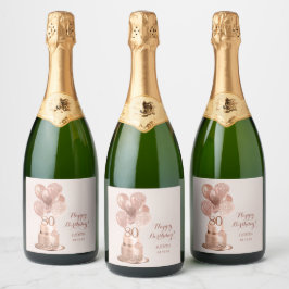 80-årsfirande Rose Gold Tårta 