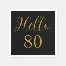 80-årsfirande Svart Guld Födelsedagsfest