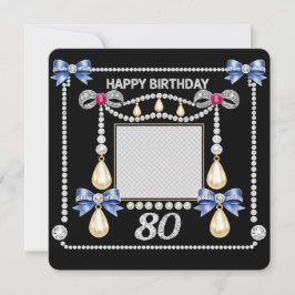 80-årsfödelsedags kort Tudor Royality Inspirerad D