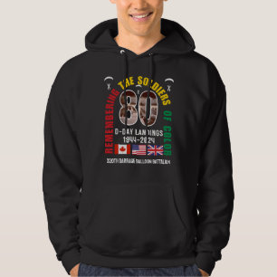 80-årsjubileum för LANDINGS-DAGEN-soldater från Fä Hoodie