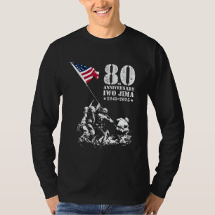 80-årsjubileum Iwo Jima 1945-2025 WWII Victory V T Shirt