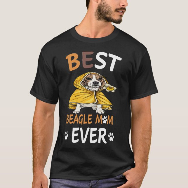 80 Best Beagle Mamma någonsin T Shirt (Framsida)