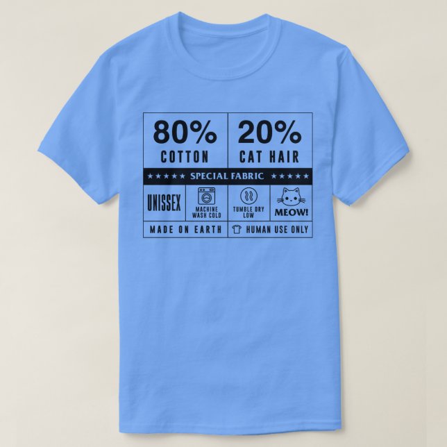 80 Bomull 20 Katt Hair av Tobe Fonseca T Shirt (Design framsida)