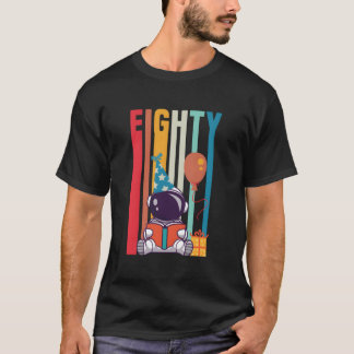 80 Book Reading Astronaut Literary T Shirt