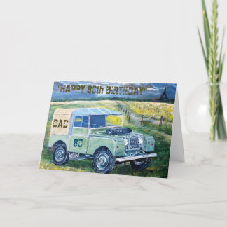 80-dagarskort lycklig för Pappa Kort