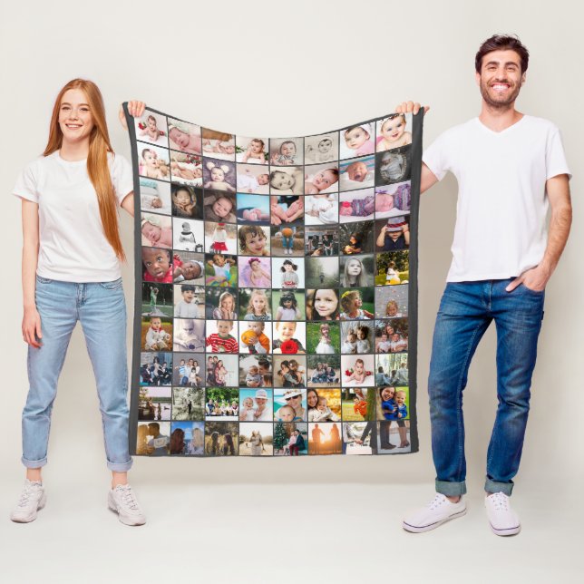 80 DIY-Anpassningsbar för Unik Personlig för fotok Fleecefilt (På plats)