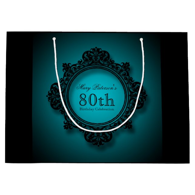 80:e bithday Firande Personlig Gift Bag (Framsidan)