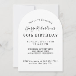 80:e dagen för firande av Inbjudan inbjudan