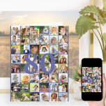 80:e eller vilken ålder som helst Foto Collage Big Kort<br><div class="desc">Ett stort födelsedagskort i fotomallen som du kan anpassa för alla åldrar och lägga till upp till 40 olika foton. Exempelexemplet är avsett för en 80-dagarsdag som du kan redigera och du kan också anpassa meddelandet inuti och registrera året på baksidan. Fotomallen är ett redo för dig att lägga till...</div>