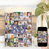 80:e eller vilken ålder som helst Foto Collage Big