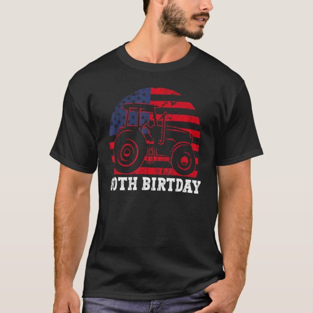 80:e födelsedag, 80 år, amerikansk drivrutin för F T Shirt (Framsida)