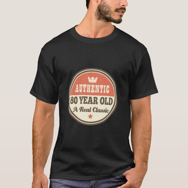 80:e födelsedag, 80 år gammal t shirt (Framsida)