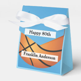 80:e födelsedag 🏀 Basketball Image Monogram Presentaskar