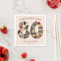 80:e födelsedag Fotokollage-Elegant och tidslös