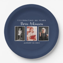 80:e födelsedag fotoplatta