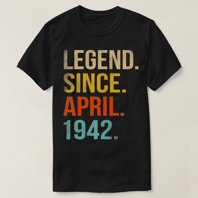 80:e födelsedag ger 80 år gammal förklaring sedan  t shirt (Design framsida)